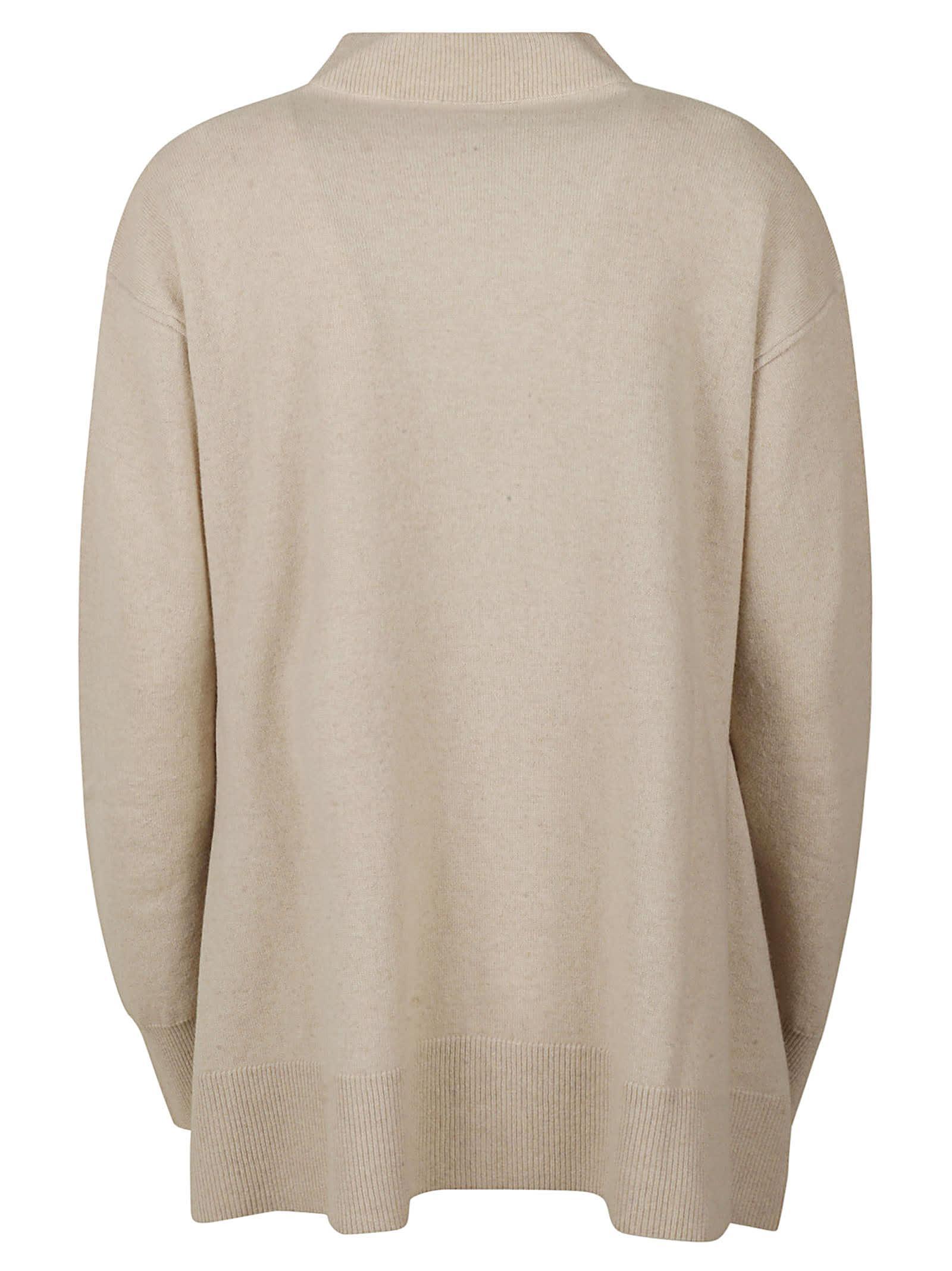 Relaxed Cashmere Cardigan In Tortora Product Image