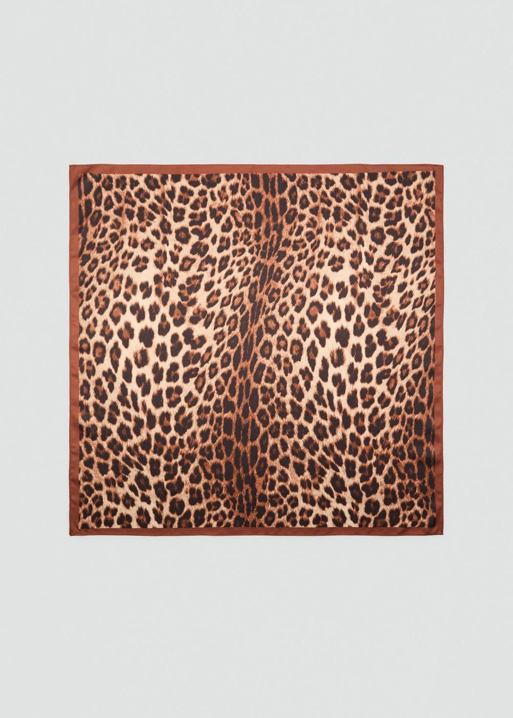 MANGO - Leopard printed scarf - One size - Women Product Image