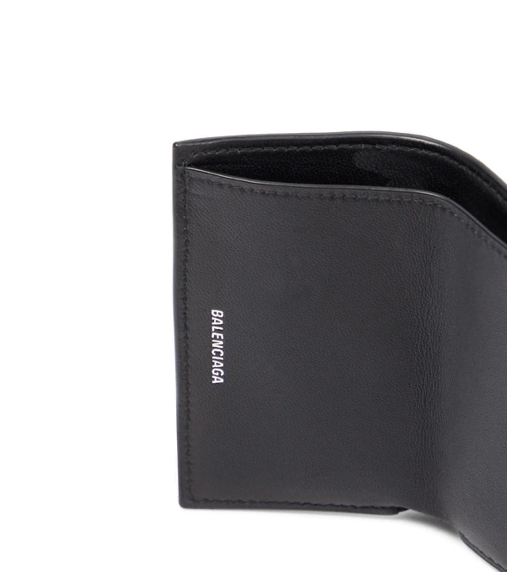 BALENCIAGA Cagole Leather Wallet In Black Product Image