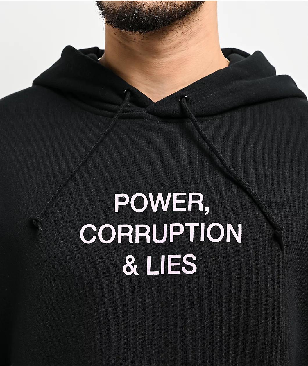 New Order by Color Bars Power, Corruption & Lies Black Hoodie Product Image