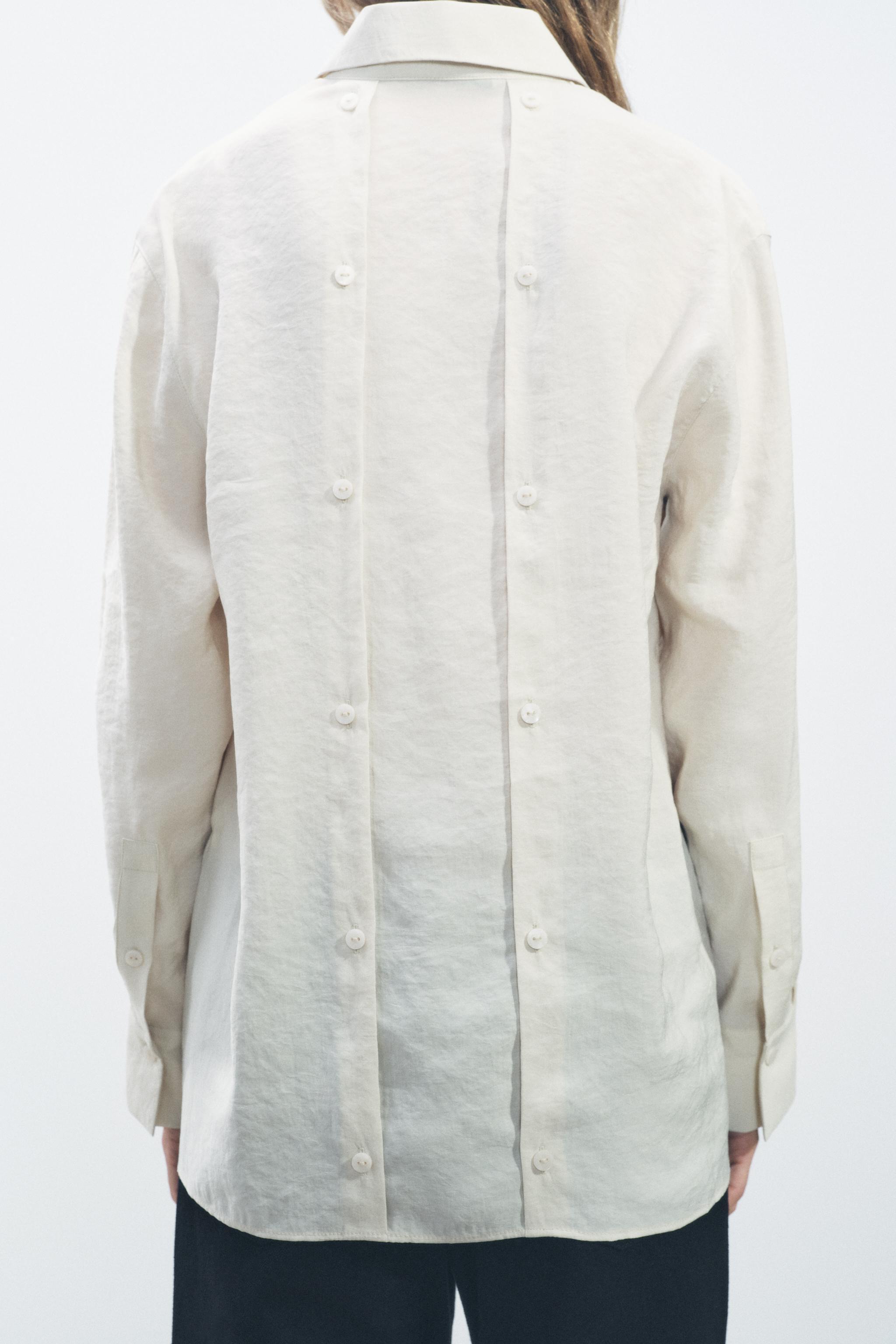 FLOWY BUTTON SHIRT ZW COLLECTION Product Image