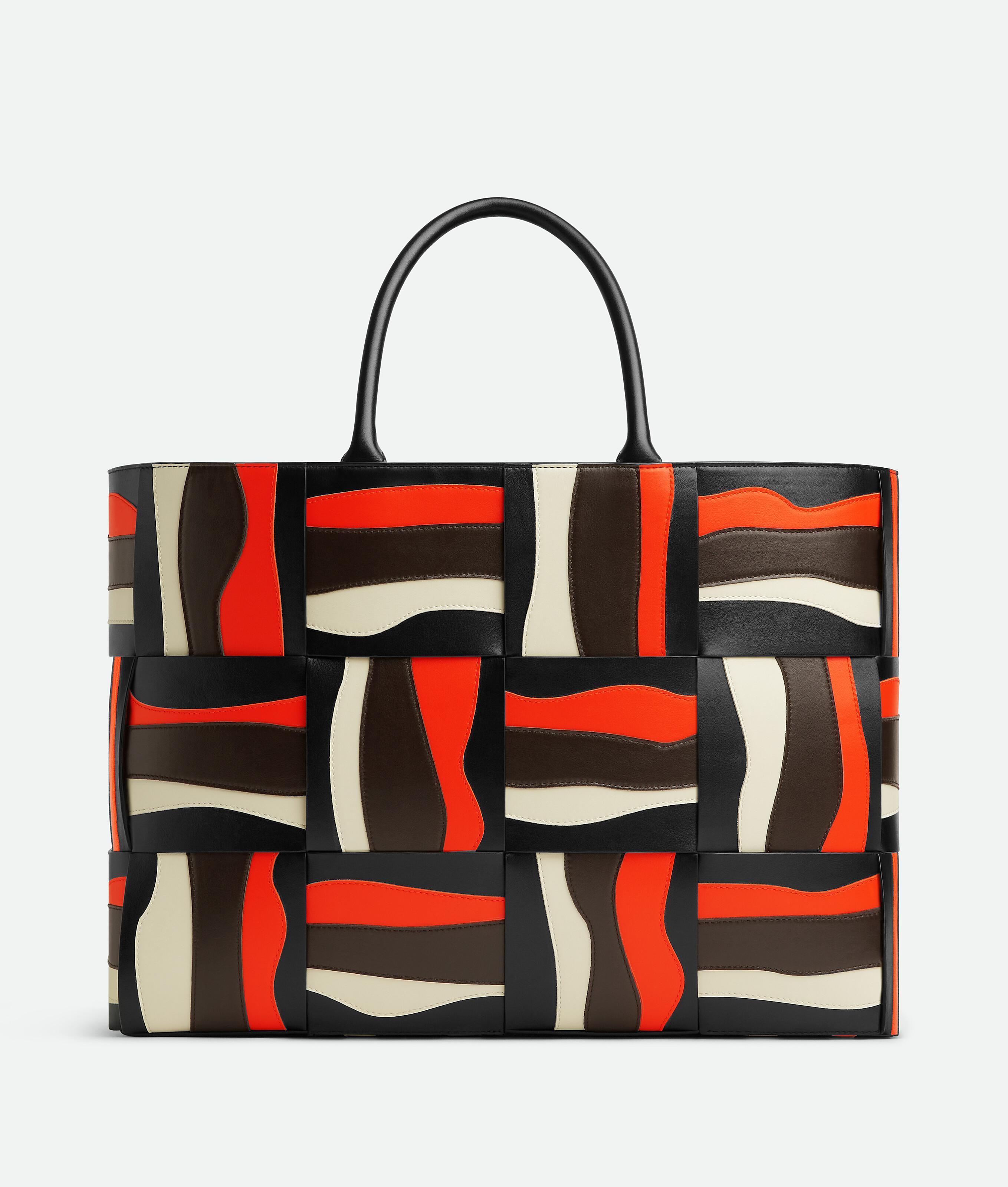 Men's Large Arco Tote Bag in Black/fondant/orange/string Product Image