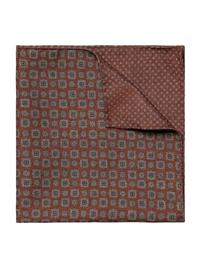 Mens Two-Side Wool Flannel Pocket Square Product Image