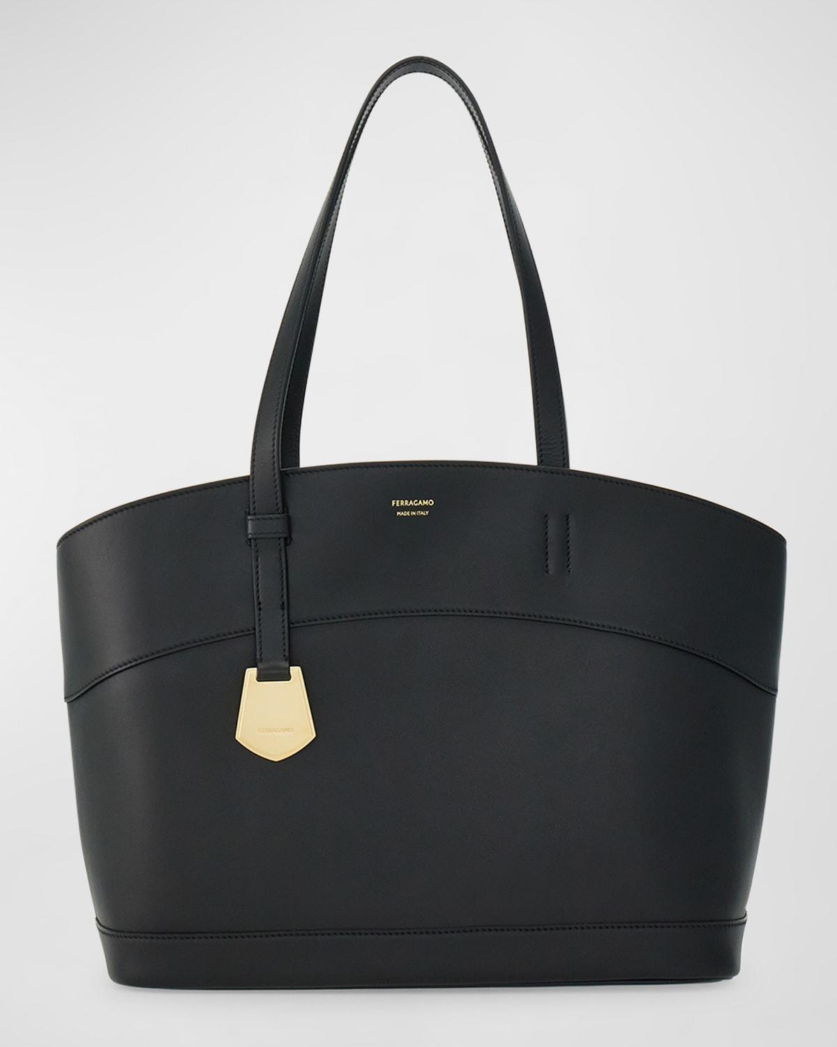 Charming Small Leather Tote Bag Product Image