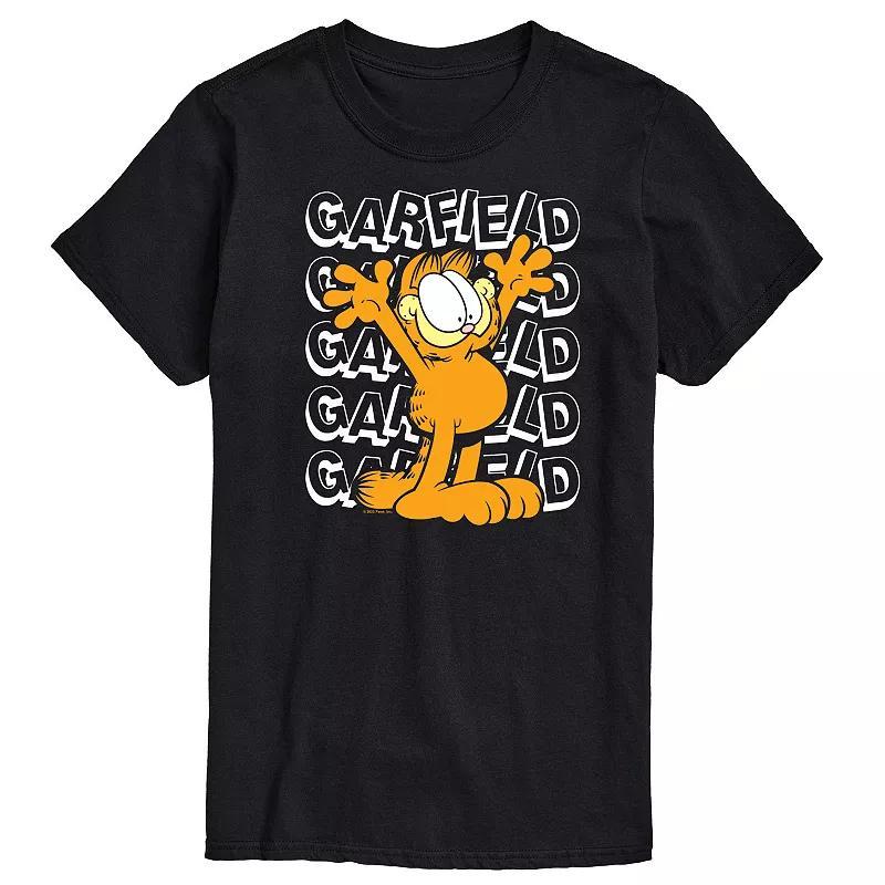 Mens Garfield Repeated Graphic Tee Product Image