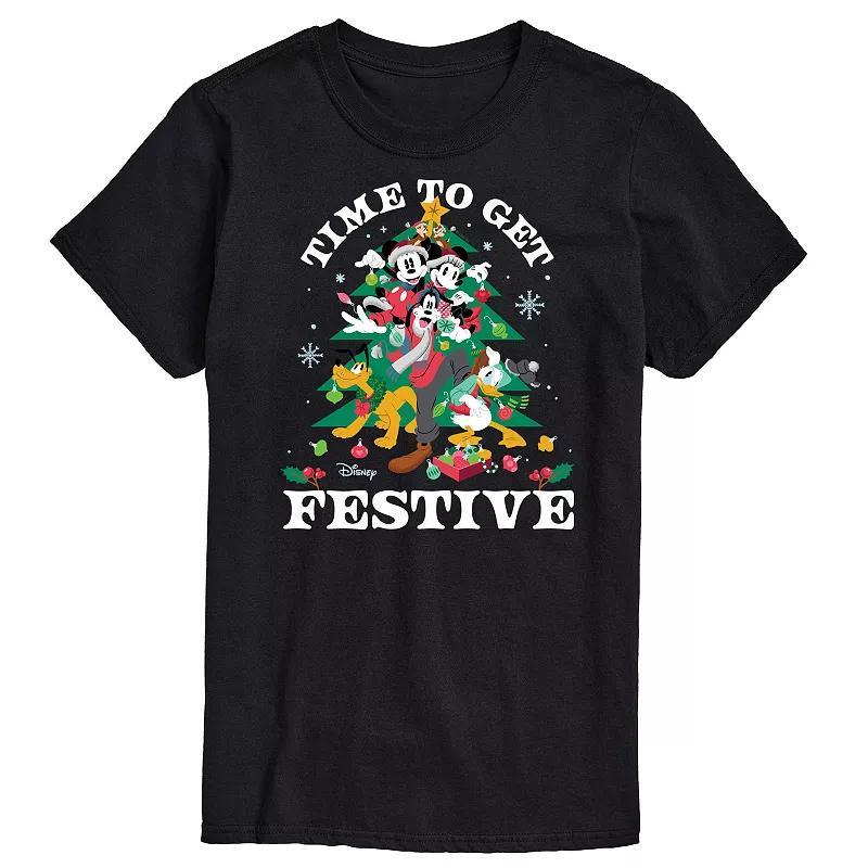 Disney Mens Time To Get Festive Tee Blue Product Image