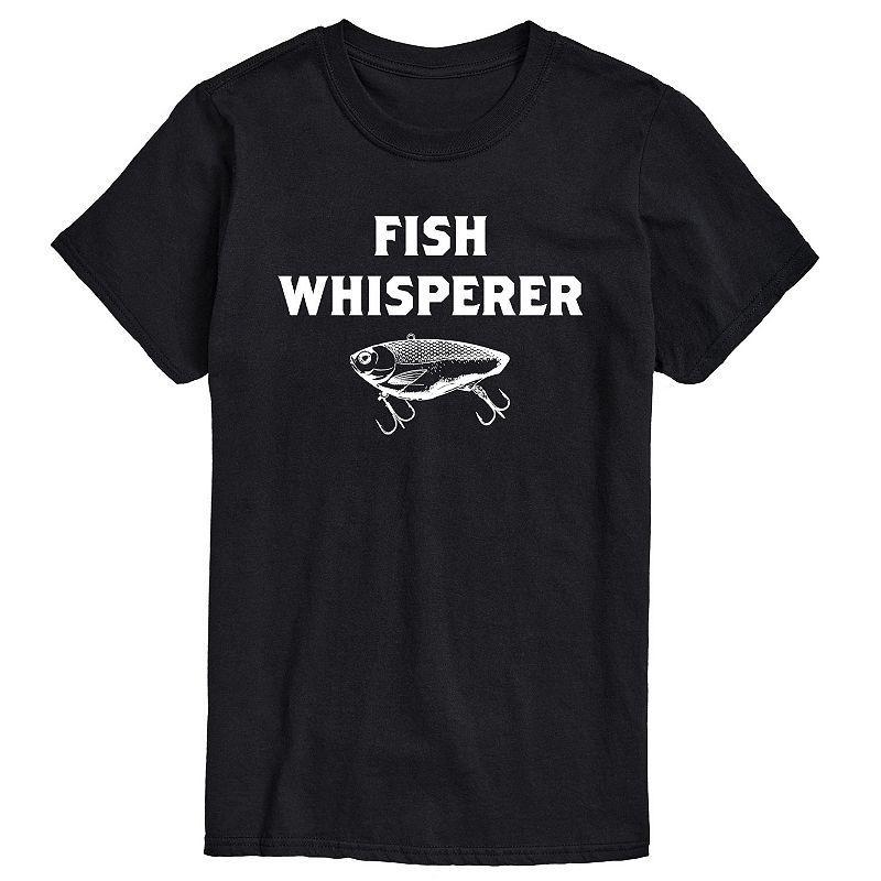 Big & Tall Fish Whisperer Graphic Tee, Mens Blue Product Image