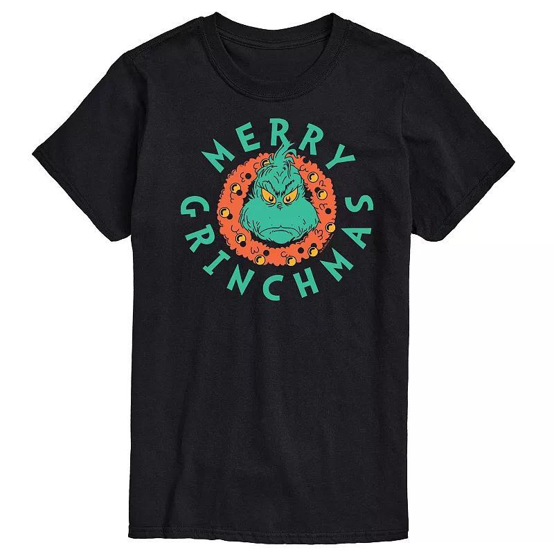 Mens Dr. Seuss The Grinch Merry Grinchmas Graphic Tee Product Image