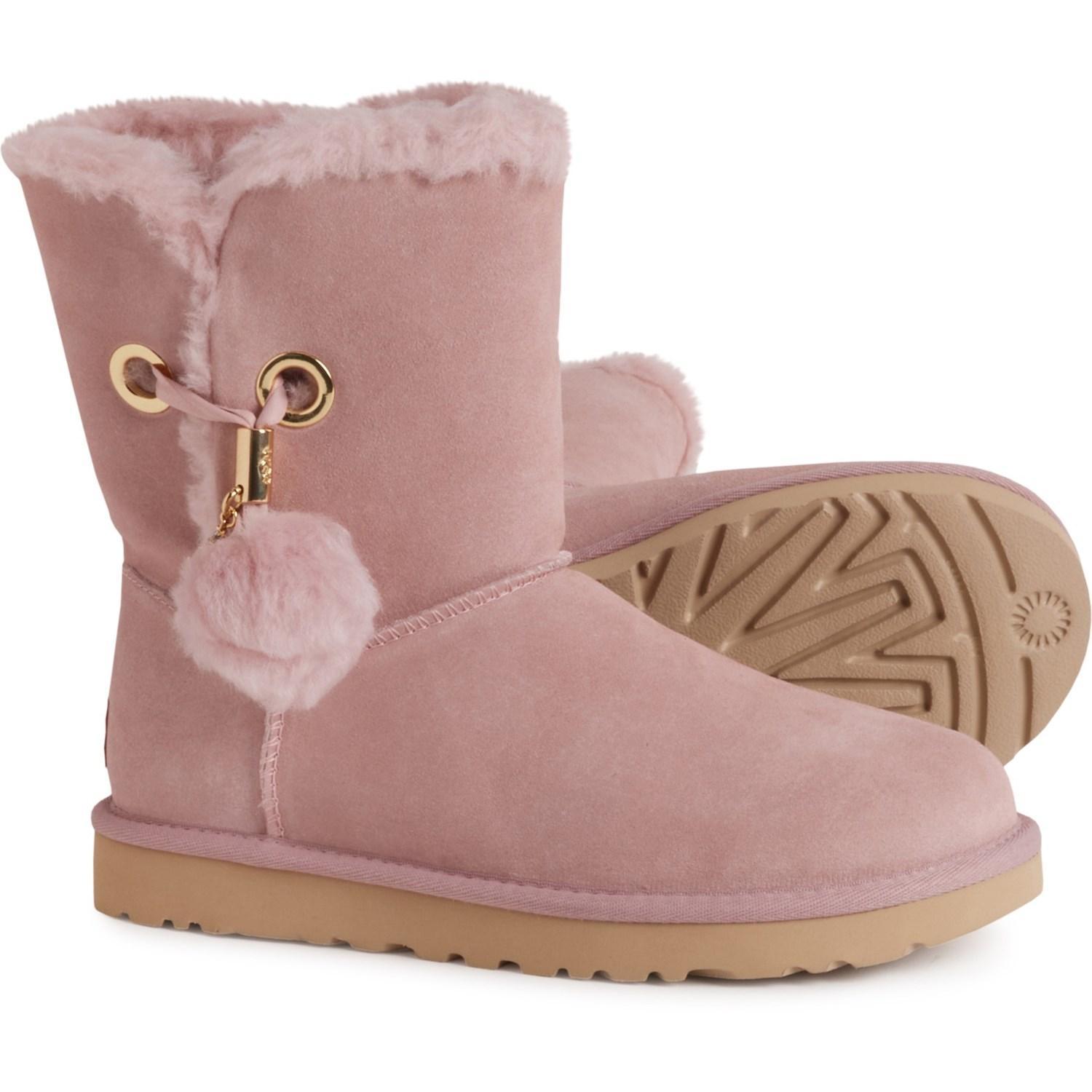 UGG® Australia Irina Tessie Pom Pom Boots - Suede (For Women) Product Image