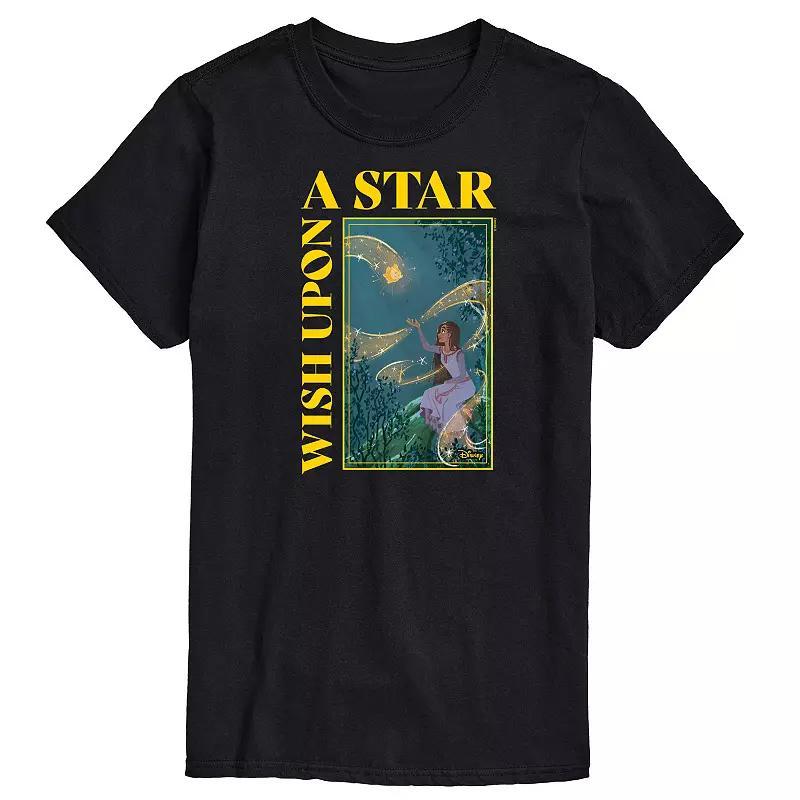 Disneys Wish Big & Tall Wish Upon A Star Graphic Tee, Mens Product Image