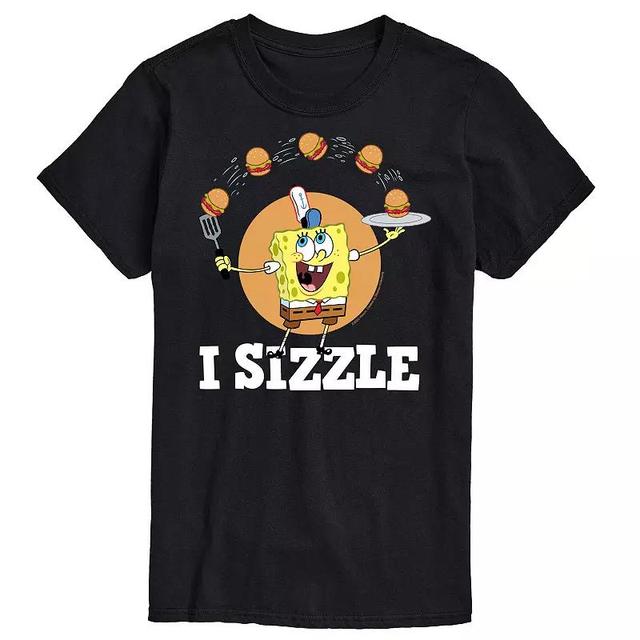 Mens Nickelodeon SpongeBob SquarePants I Sizzle Graphic Tee Product Image