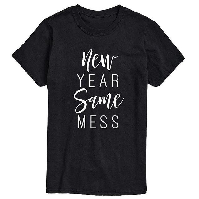 Big & Tall New Year Same Mess Tee, Mens Product Image