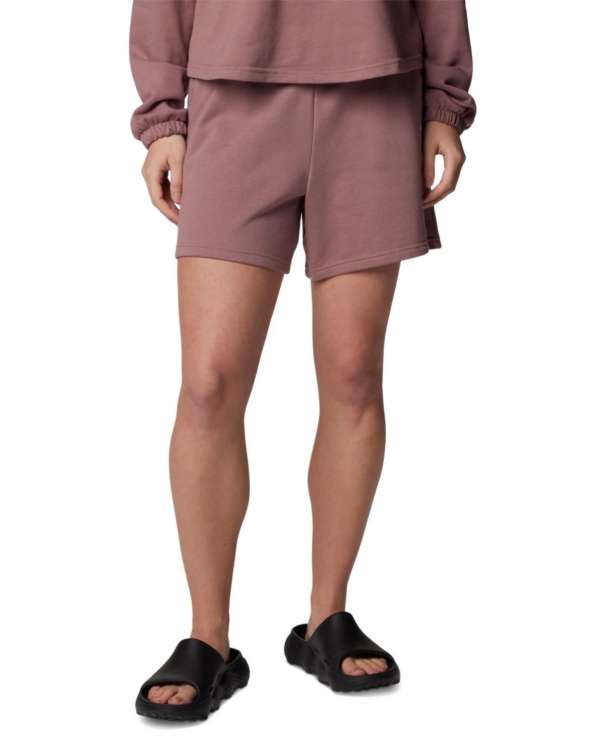 Columbia Womens Trek Mid-Rise French Terry Shorts Product Image