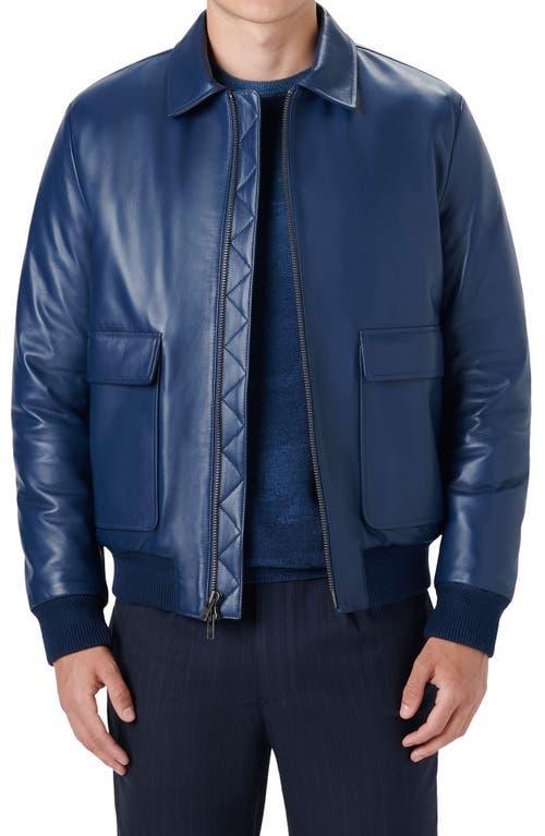 Bugatchi Leather Bomber Jacket Product Image