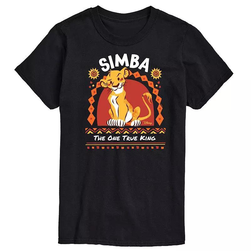 Disneys The Lion King Simba Mens One True King Graphic Tee Product Image