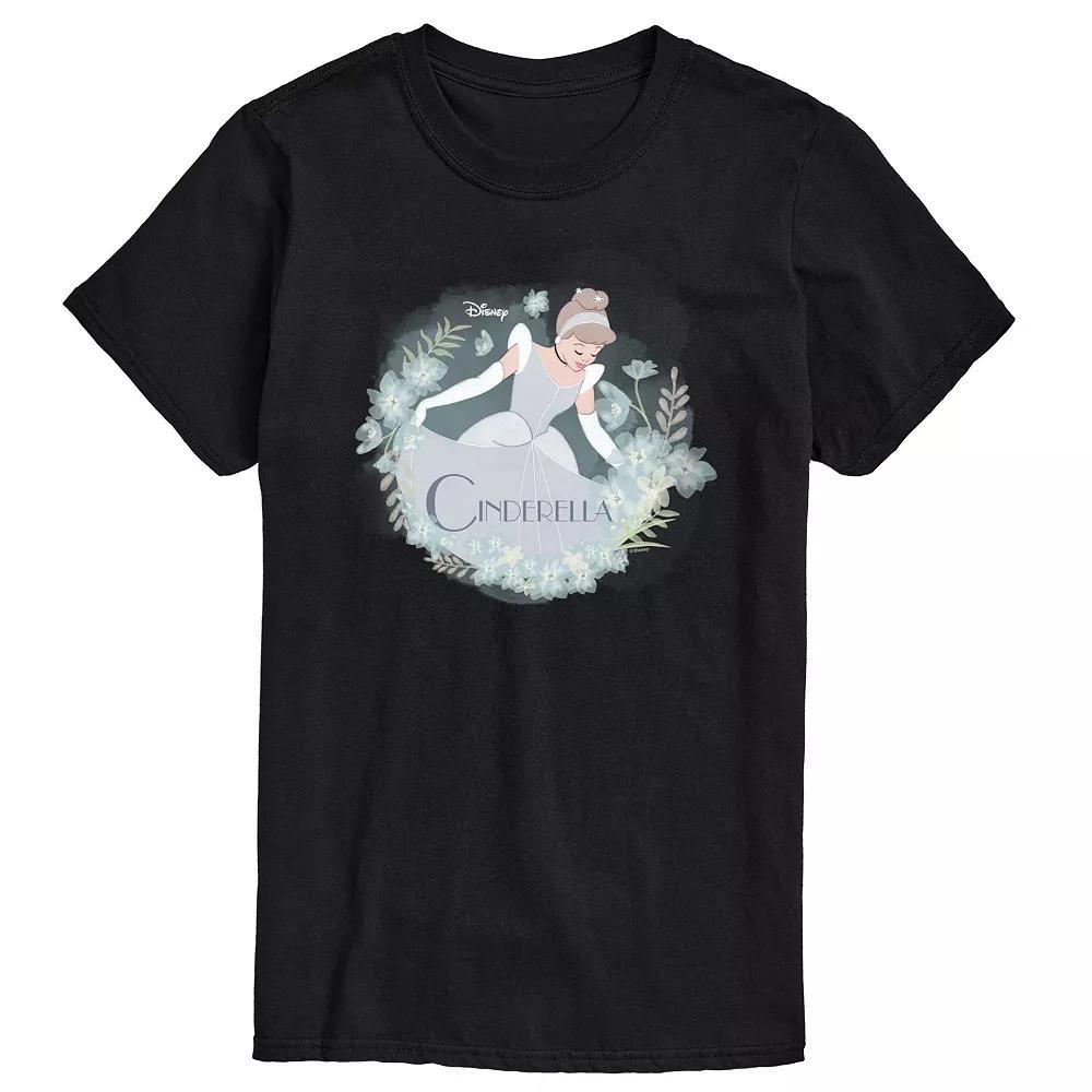 Disney Princess Big & Tall Cinderella Circle Graphic Tee, Mens Product Image