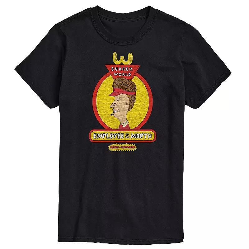 Big & Tall Beavis & Butthead Employee Of The Month Tee, Mens Product Image