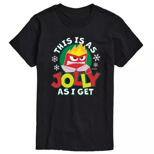 Disney / Pixars Inside Out 2 Big & Tall Anger Jolly As I Get Graphic Tee, Mens Product Image