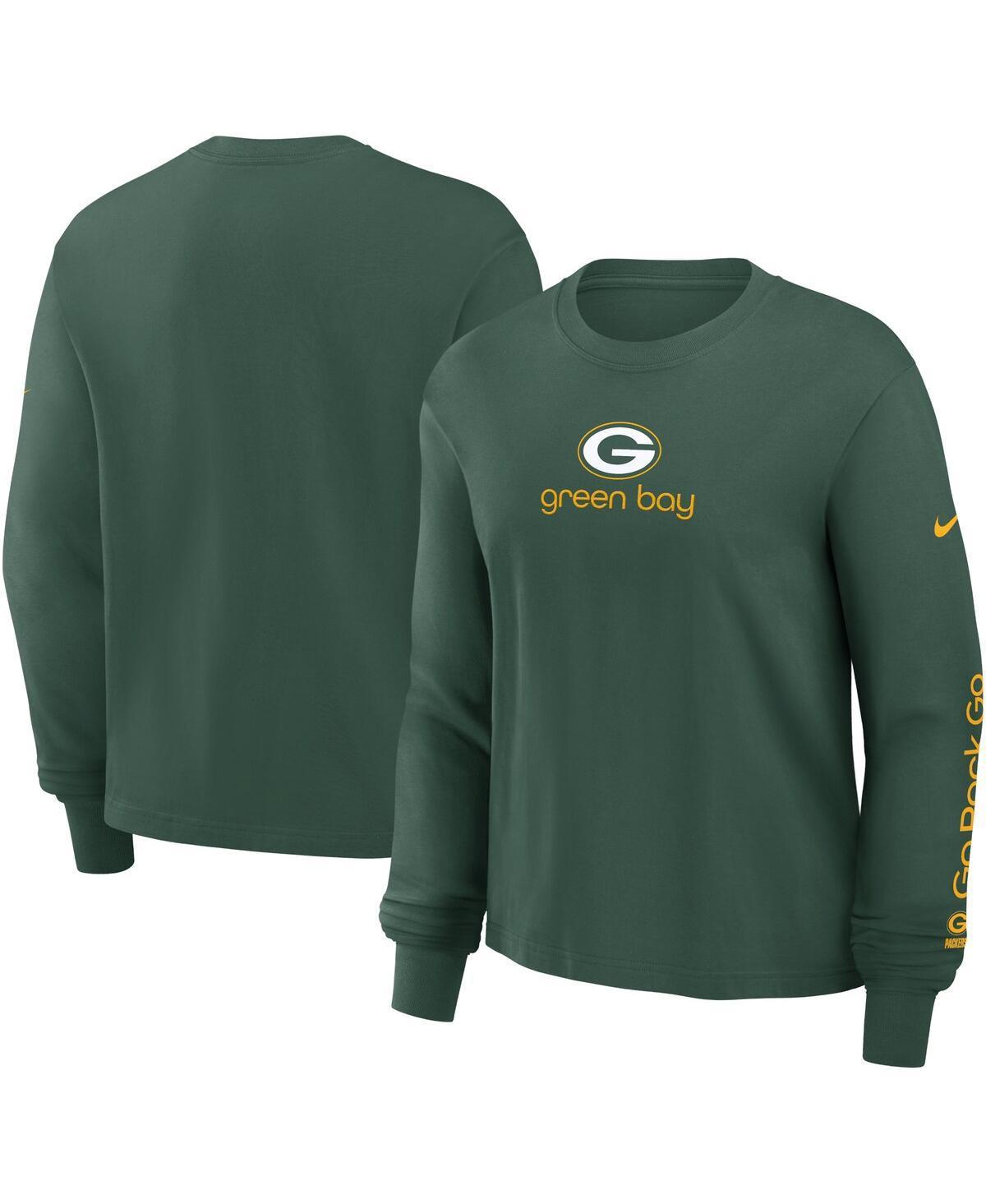 Green Bay Packers Boxy Nike Women's NFL Long-Sleeve T-Shirt Product Image