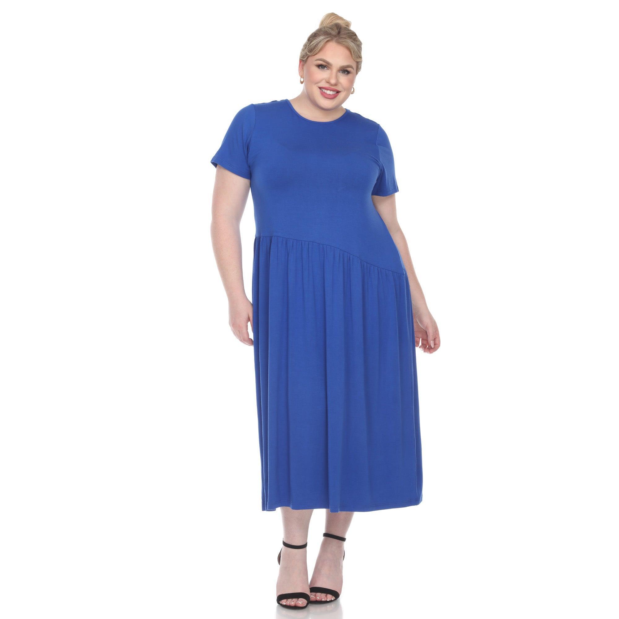 Short Sleeves Maxi Dress - Plus Product Image