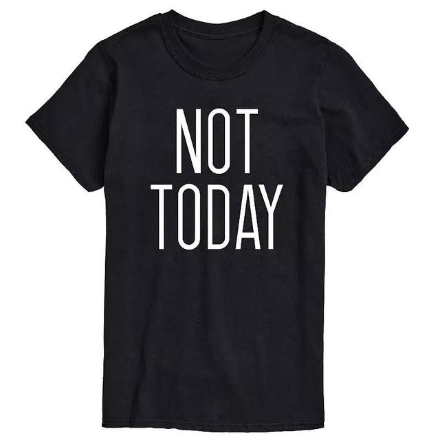 Big & Tall Not Today Graphic Tee, Mens Product Image