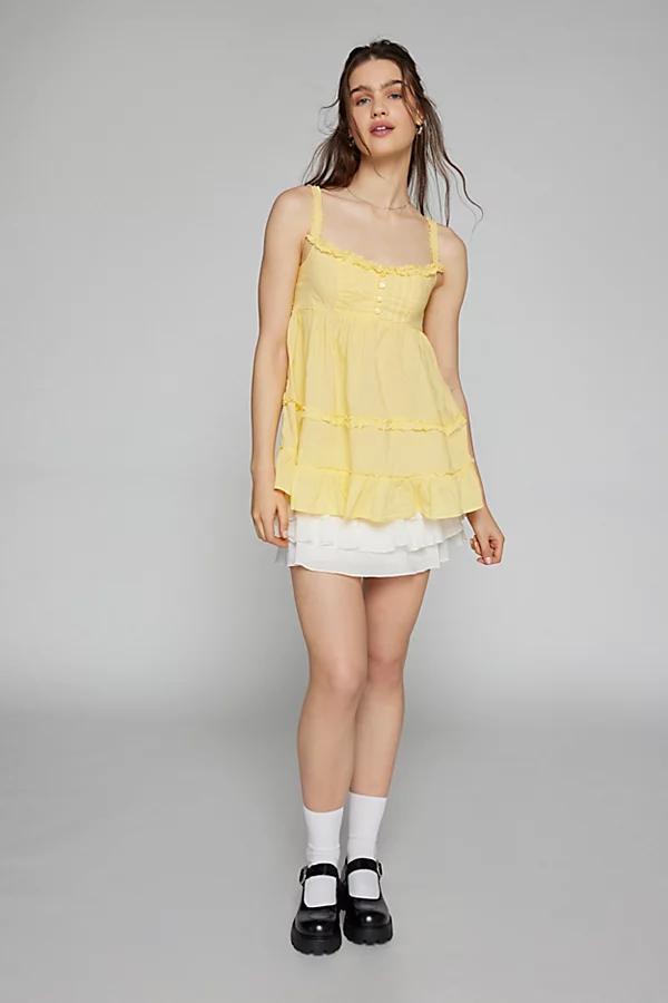 Kimchi Blue Alexis Tiered Babydoll Tunic Top Womens at Urban Outfitters Product Image