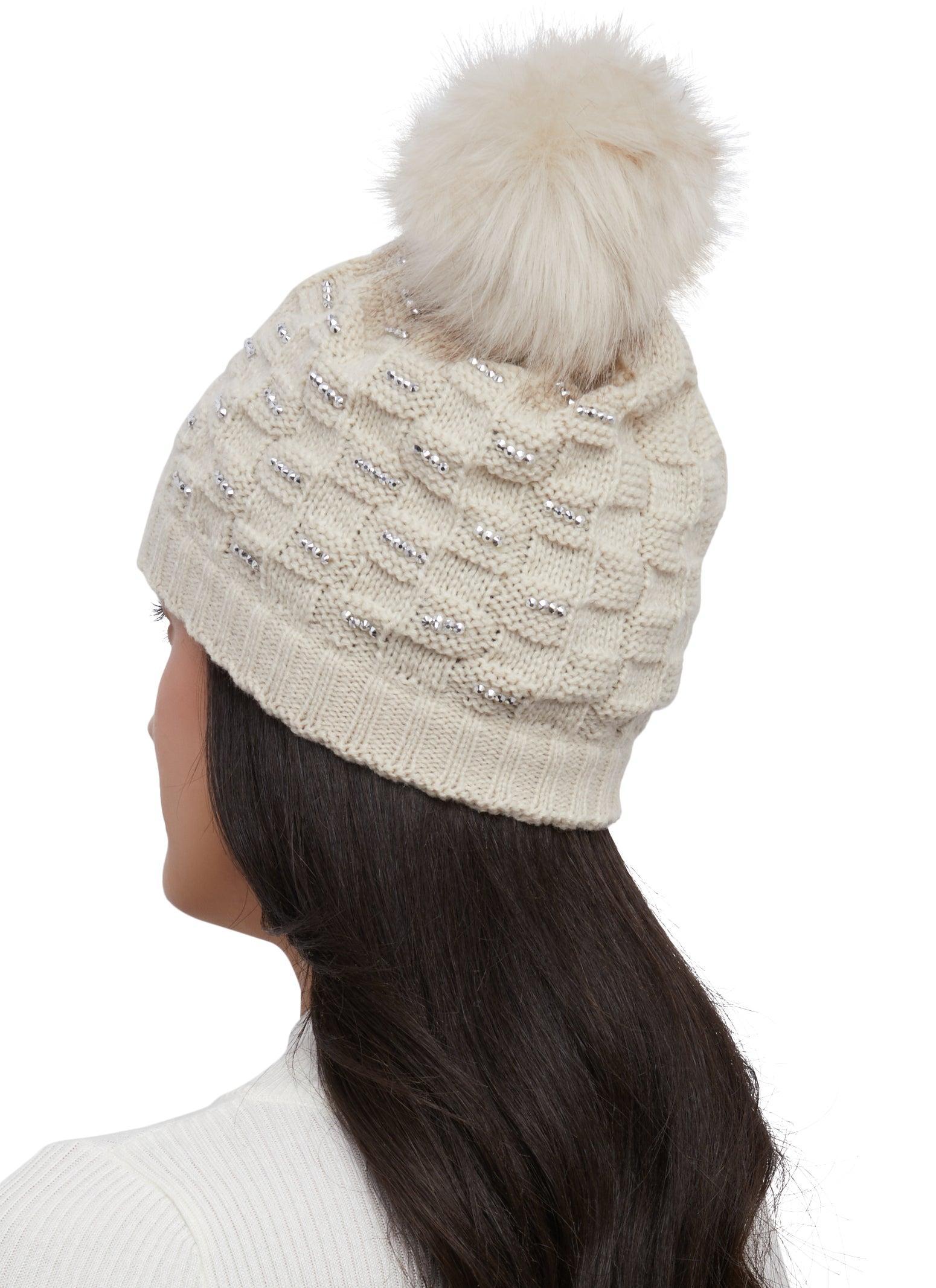 Studded Pom Pom Beanie Female product image