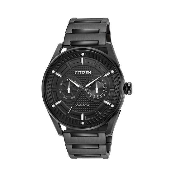 Men's Drive From Citizen Eco-Drive Stainless Steel Watch With Date And Black Stainless Steel Bracelet Product Image