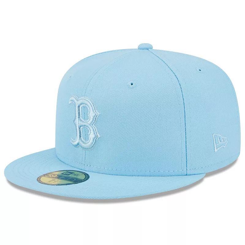 Mens New Era Light Blue Boston Red Sox 2023 Spring Color Basic 59FIFTY Fitted Hat Product Image