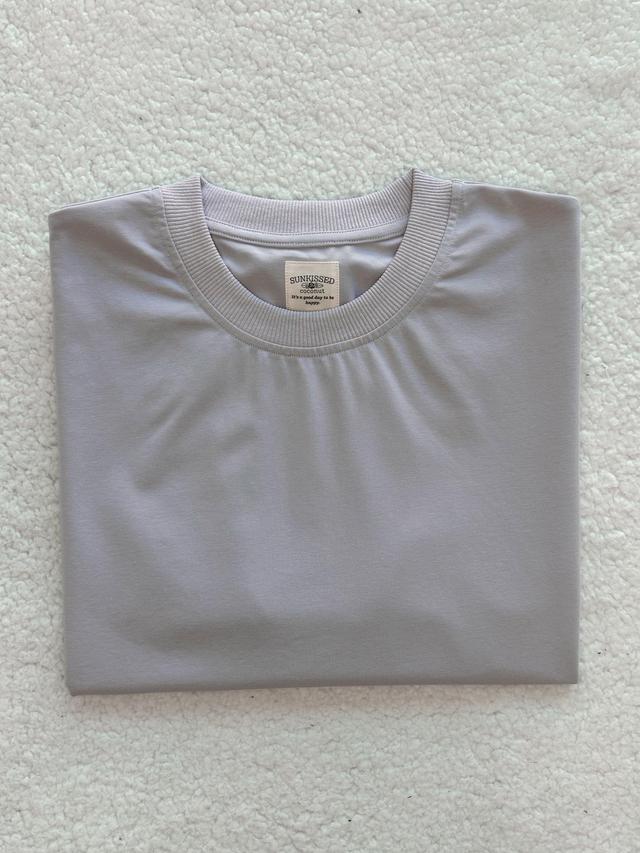 Italian Purple Basic Blank Tee Product Image