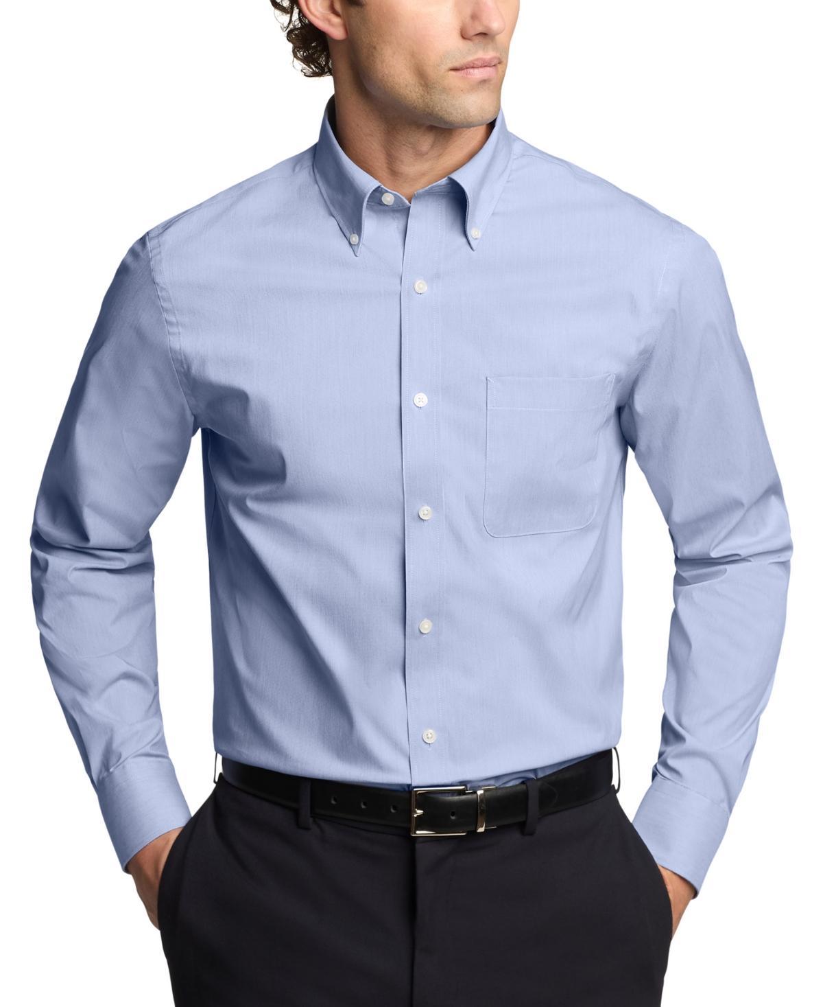 Tommy Hilfiger Mens Regular Fit Wrinkle Resistant Stretch Dress Shirt Product Image