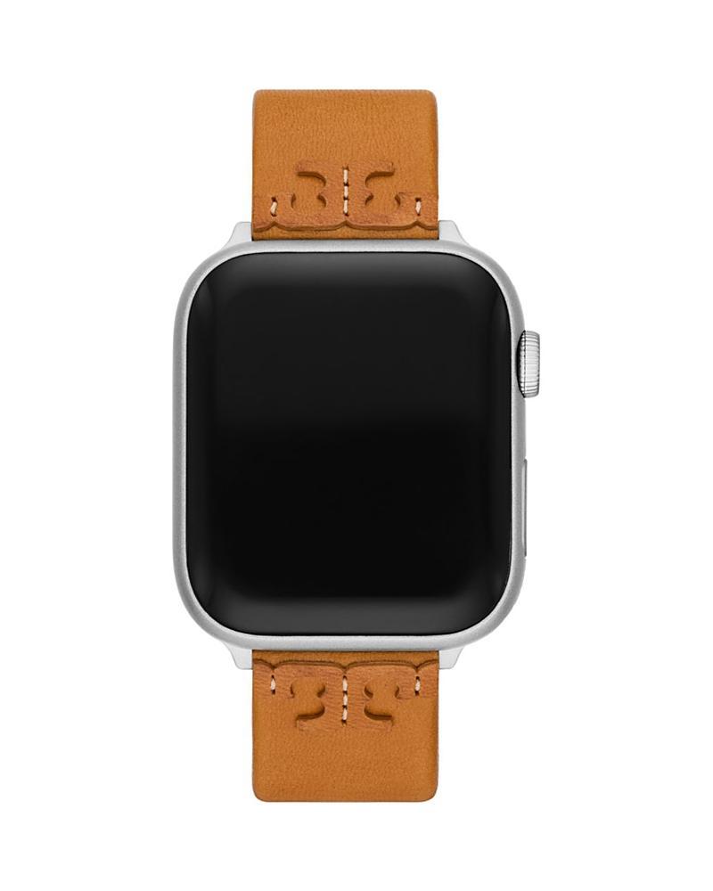 Tory Burch Womens McGraw Blush Band For Apple Watch Leather Strap 38mm/40mm Product Image