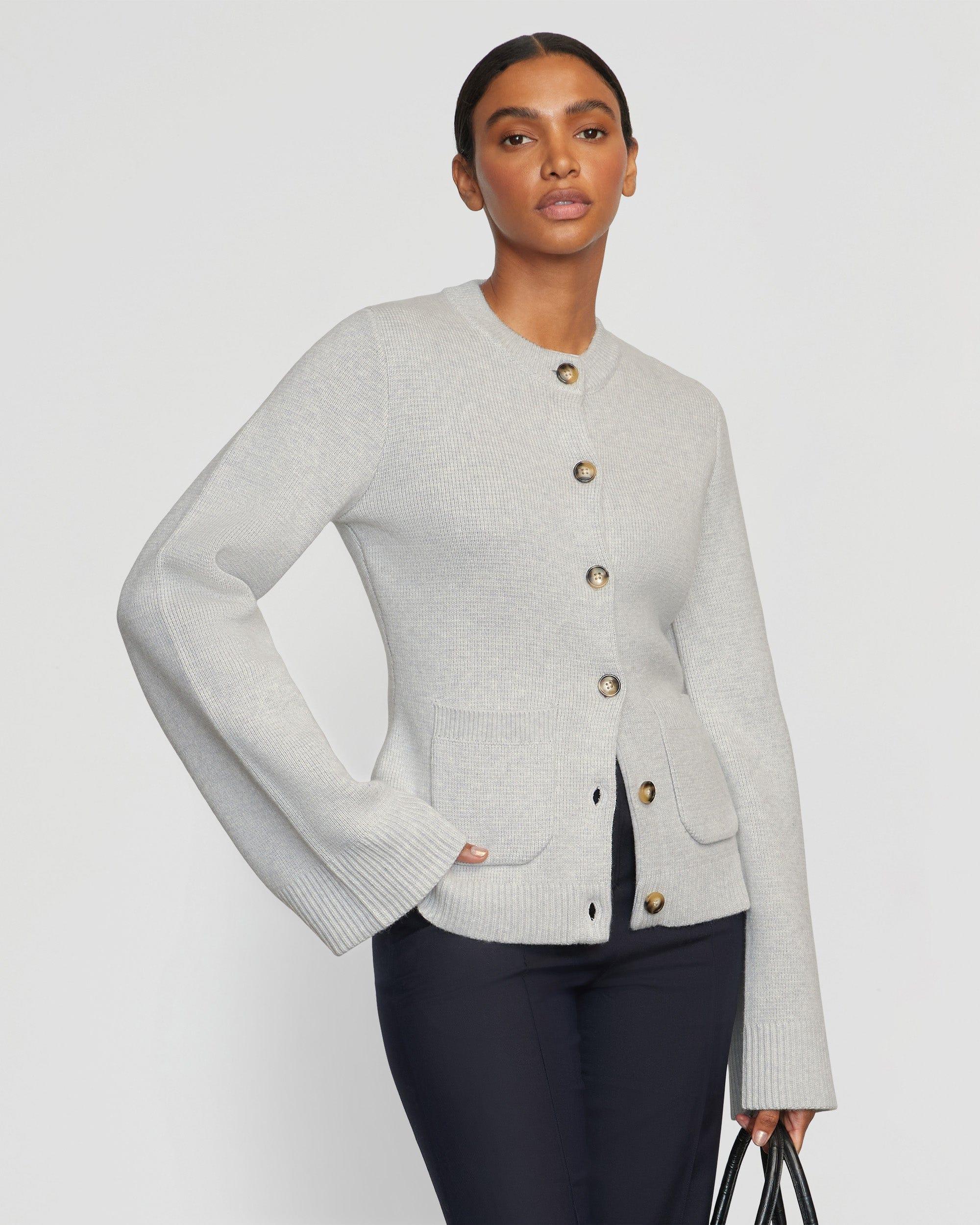 Eames Organic Cotton-Wool Button Cardigan Product Image