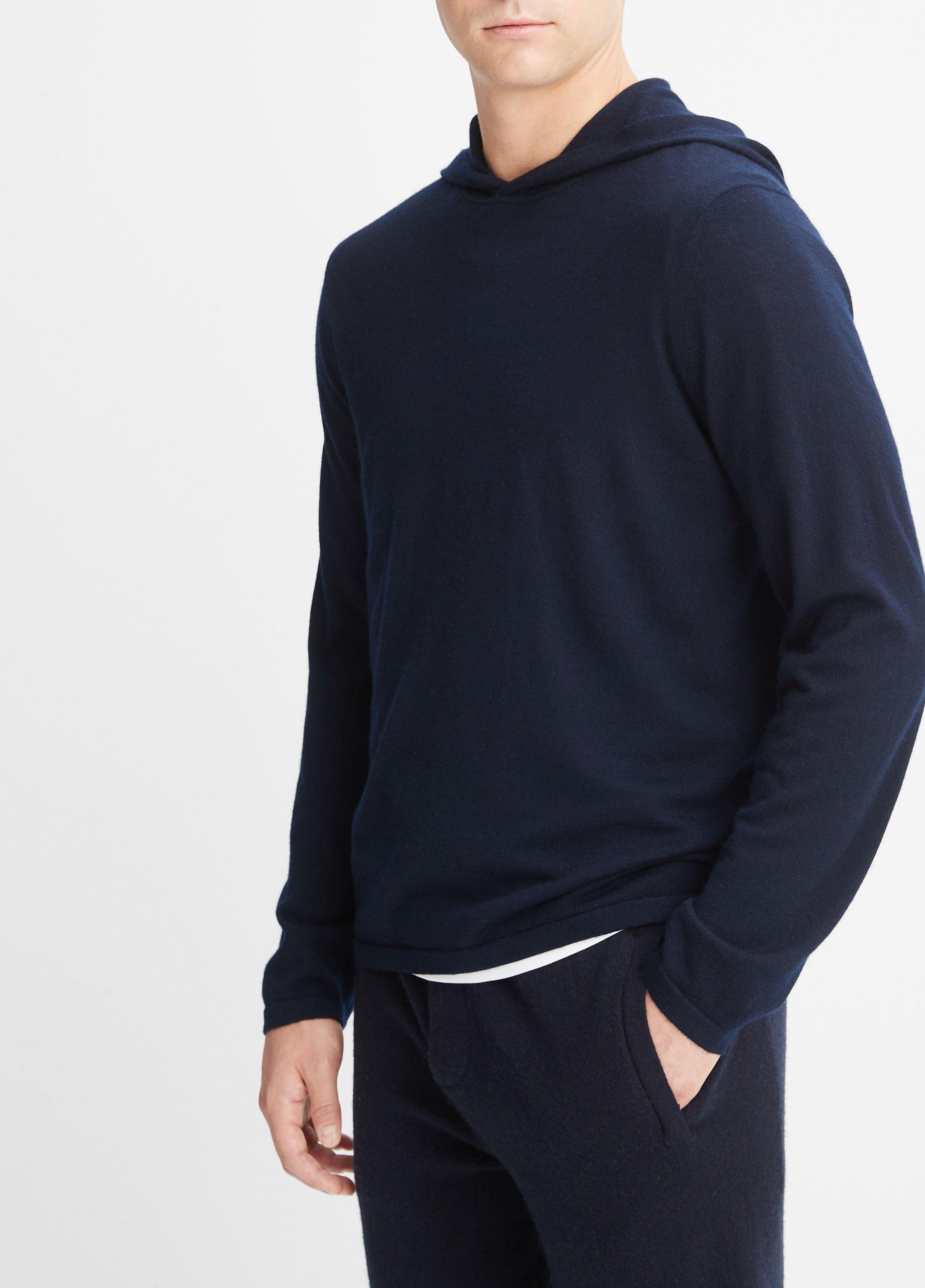 Featherweight Wool Cashmere Pullover Hoodie Product Image