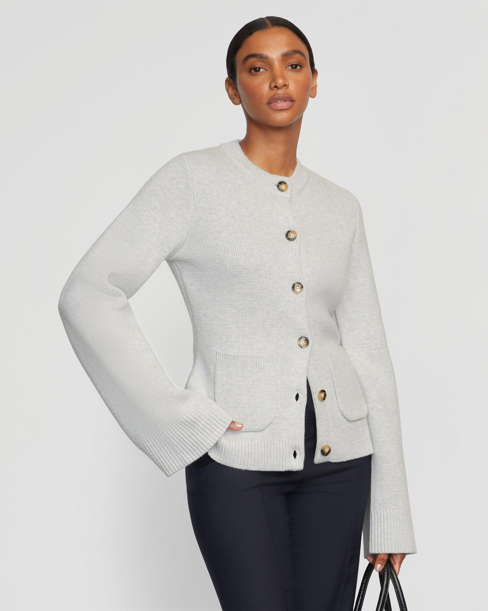 Eames Organic Cotton-Wool Button Cardigan Product Image