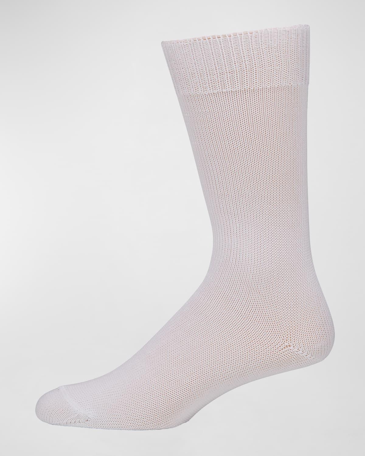 Mens Casual Cotton-Blend Knit Socks Product Image