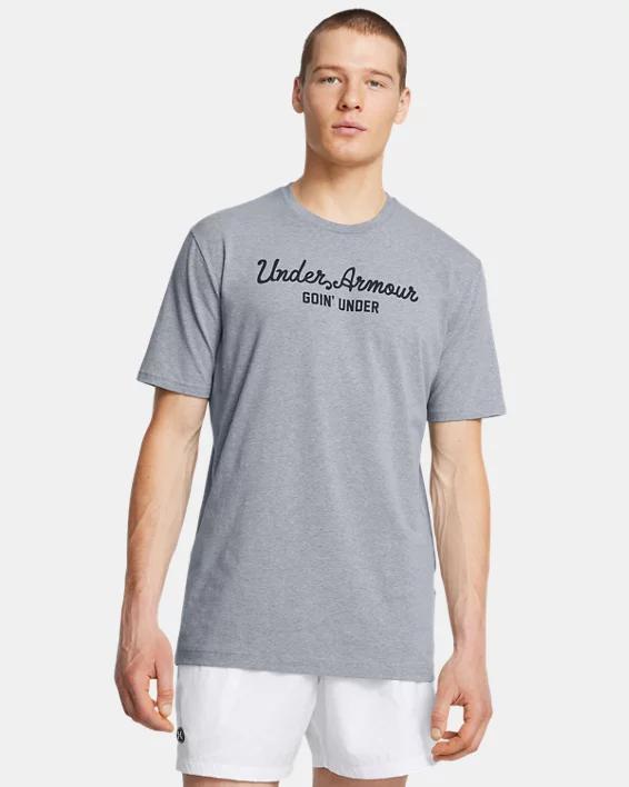 Men's UA Golf Script Wordmark Short Sleeve Product Image