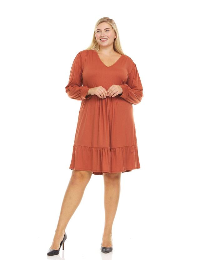 Long Sleeve Tiered Dress - Plus Product Image