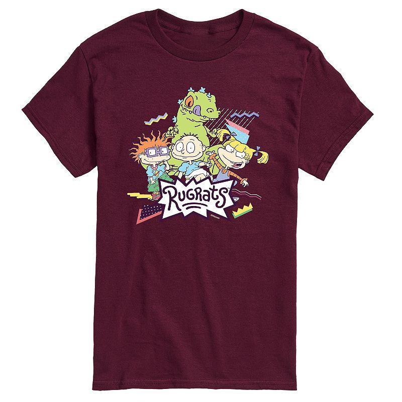 Mens Rugrats Group And Reptar Tee Med Red Product Image