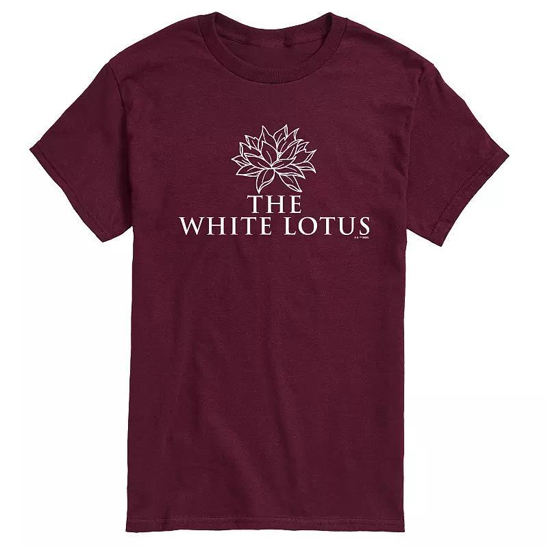 Mens White Lotus Logo Graphic Tee Product Image