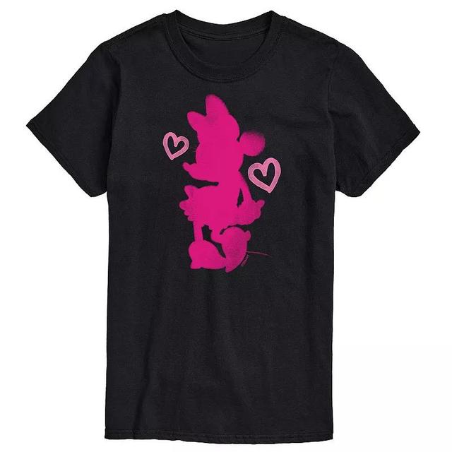 Disneys Minnie Mouse Big & Tall Hearts Graphic Tee, Mens Product Image