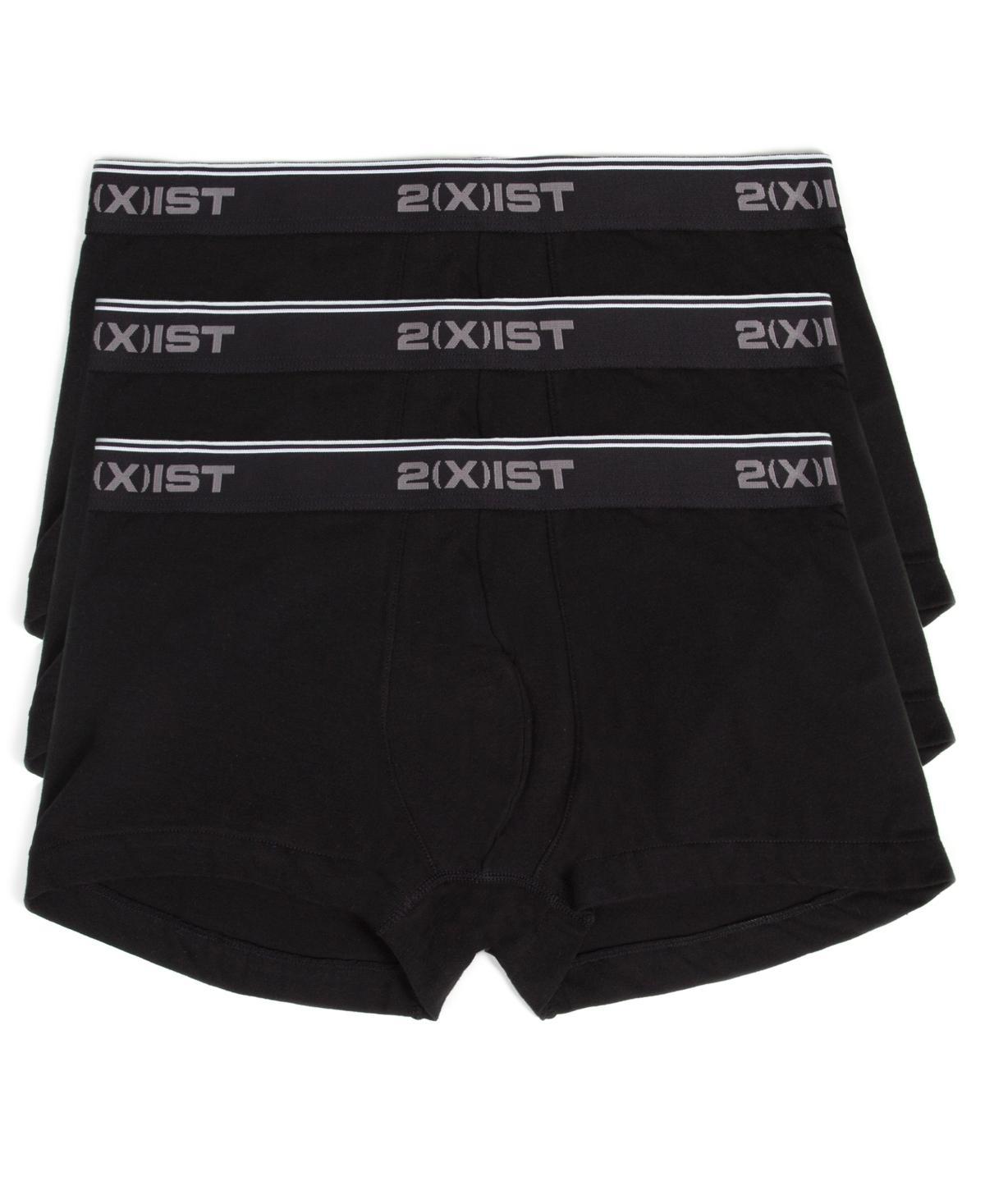 Mens 3-Pack Stretch Cotton No-Show Trunks Product Image