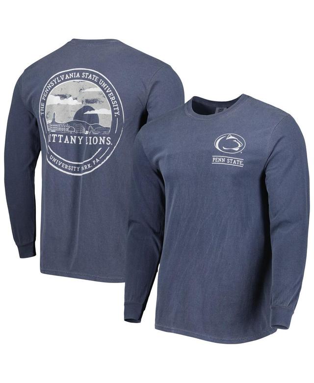 Image One Mens Navy Penn State Nittany Lions Circle Campus Scene Long Sleeve T-Shirt Product Image