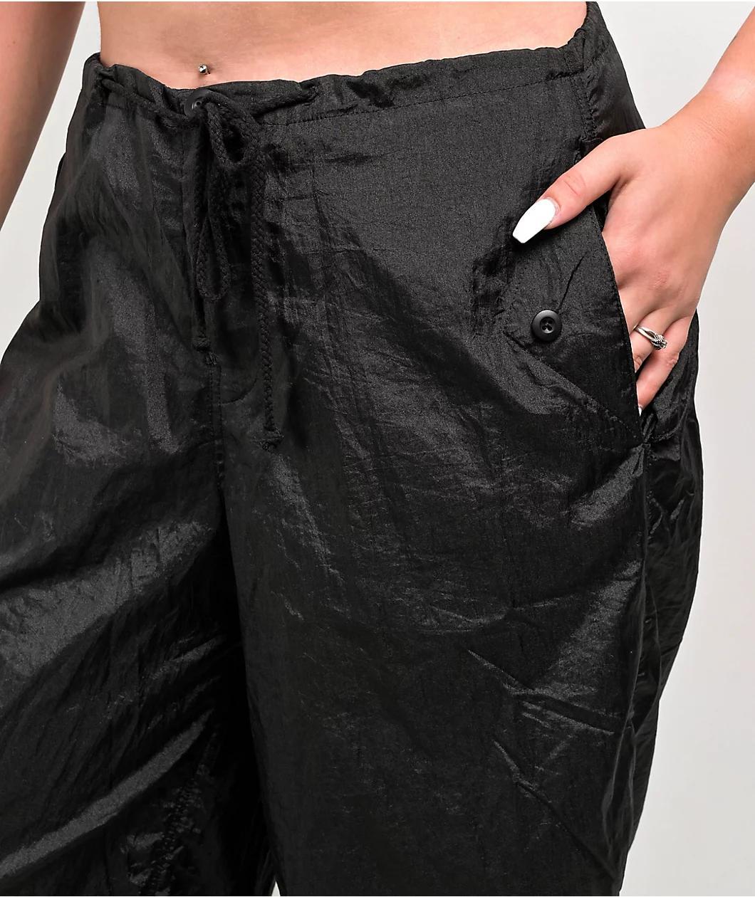 Motel Black Parachute Pants Product Image