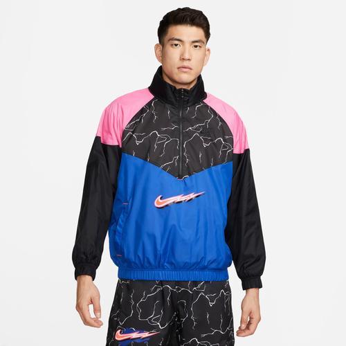 Nike Mens Nike Electric Anorak Jacket - Mens Blue/Black/Pink Product Image