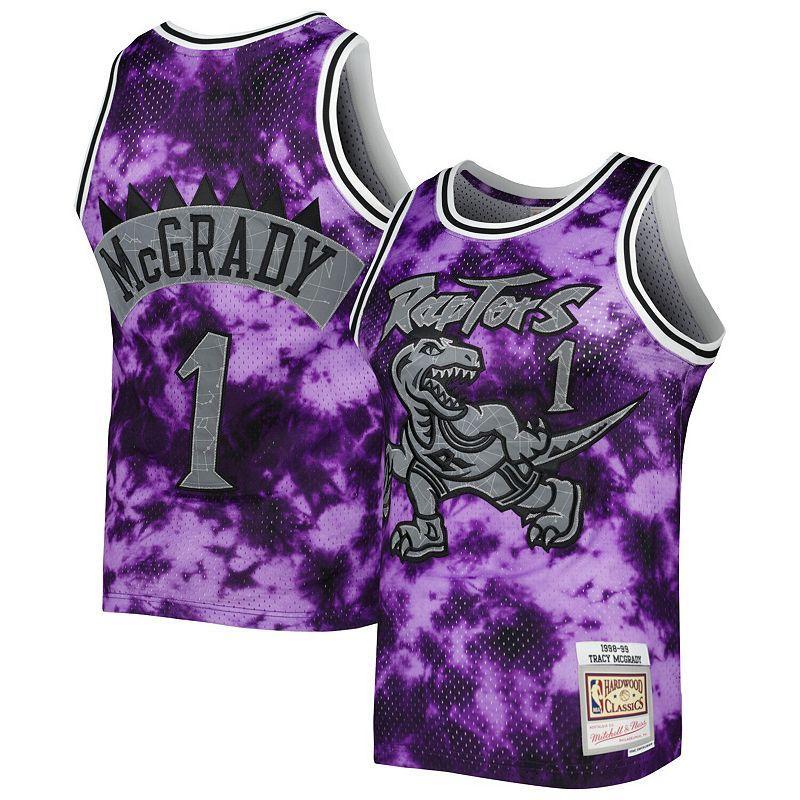 Mens Mitchell & Ness Tracy McGrady Purple Toronto Raptors 1998-99 Galaxy Swingman Jersey - Purple Product Image