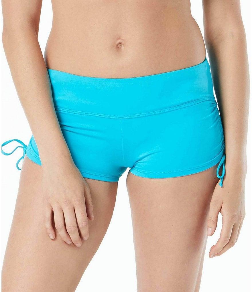 Beach House Solid Blake Adjustable Side Tie Swim Short Bottom Product Image