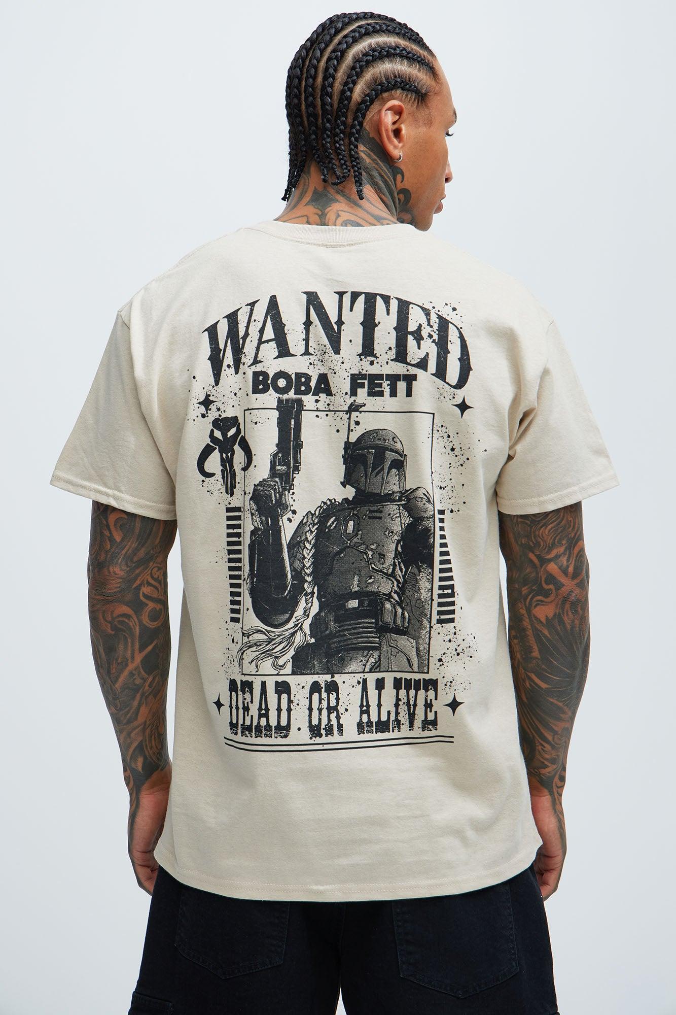 Star Wars Boba Fett Hunted Short Sleeve Tee - Cream Product Image