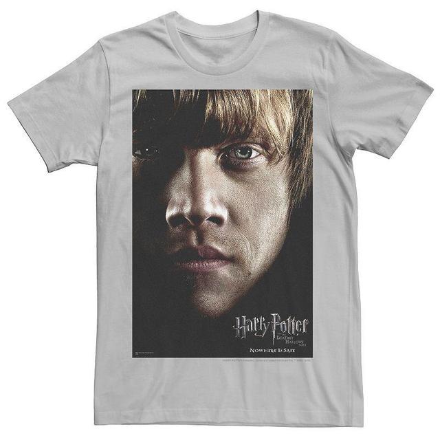 Mens Harry Potter Deathly Hallows Ron Weasley Poster Graphic Tee Product Image