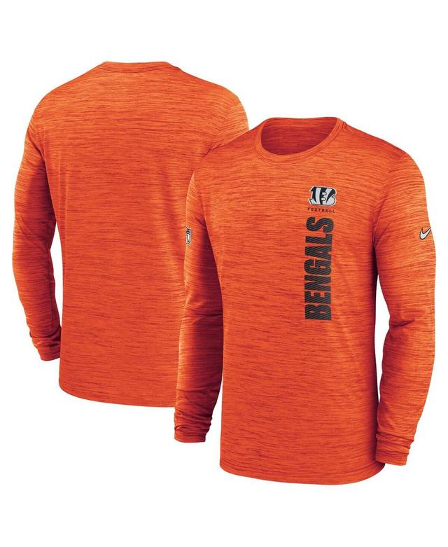 Nike Mens Orange Cincinnati Bengals 2024 Sideline Velocity Performance Long Sleeve T-Shirt Product Image